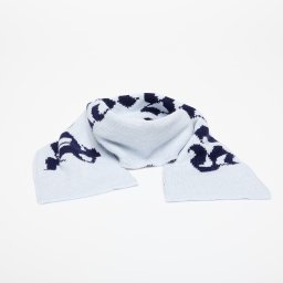 Шал Palm Angels Logo Knit Scarf Light Blue/ Navy Blue Universal