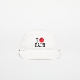 Шапка A BATHING APE Logo Cotton Twill Cap White Universal