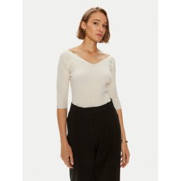 Weekend Max Mara Пуловер Oceano 2425366031 Екрю Slim Fit