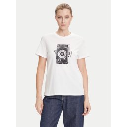 Weekend Max Mara Тишърт Guglia 2525976031 Бял Regular Fit