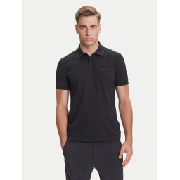 BOSS Тениска с яка и копчета Paul 50506193 Черен Slim Fit