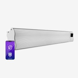 Blumfeldt Cosmic Beam Smart 24, инфрачервен нагревател, 2400 W, контрол чрез приложение, бял (ACO7-CosmicBeSm24-WH)