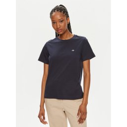 Gant Тишърт Shield 4200200 Тъмносин Regular Fit