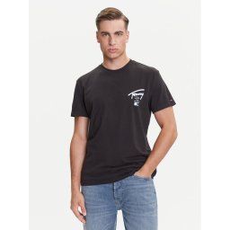 Tommy Jeans Тишърт Signature City DM0DM21934 Черен Regular Fit
