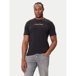 Calvin Klein Jeans Тишърт Glitched Logo LV04RC858G Черен Regular Fit
