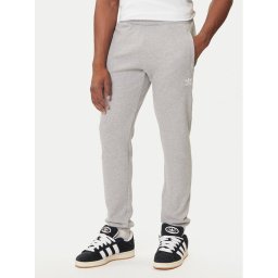 adidas Долнище анцуг Trefoil Essentials JY6271 Сив Slim Fit