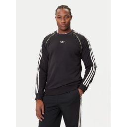 adidas Суитшърт adicolor Piping JW5918 Черен Regular Fit