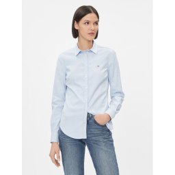 Gant Риза Slim Stretch Oxford 4300141 Светлосиньо Slim Fit