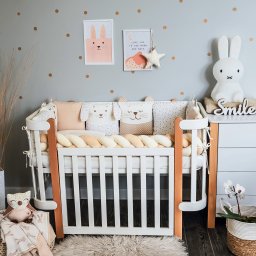 Бебешки спален комплект VERES Smiling animals beige