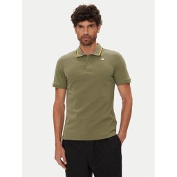 K-Way Тениска с яка и копчета Jud K1125DW Зелен Regular Fit