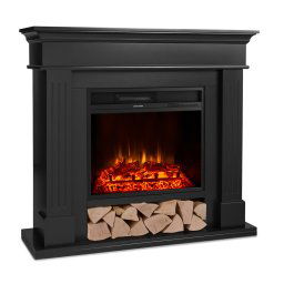 Klarstein Las Pilas Elektrický krbový ohrievač s ventilátorom 900/1800W Týždenný časovač Diaľkové ovládanie (GDW24-LasPilas B)