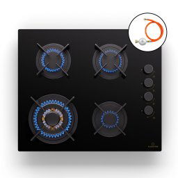 Klarstein Goldflame 4, газов плот, 4 горелки (CP11-Goldfl-4BK-S.C)