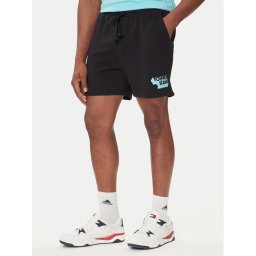 Tommy Jeans Спортни шорти Stack Logo DM0DM21803 Черен Relaxed Fit