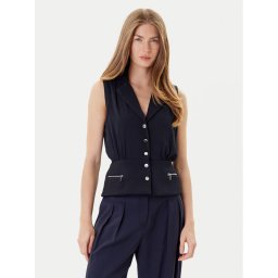 Morgan Блуза 252-COZIP Тъмносин Slim Fit