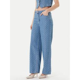 Morgan Дънки 252-PSTEL Син Wide Leg