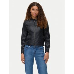Vero Moda Яке от имитация на кожа Amanda 10331229 Черен Regular Fit