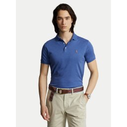 Polo Ralph Lauren Тениска с яка и копчета 710713130008 Син Custom Slim Fit