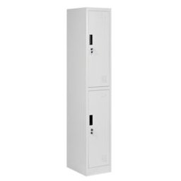 Метален шкаф Carmen CR-1257 J, 2x шкафове, прахово боядисан, метален, сив