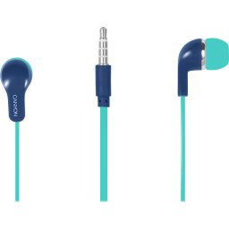 CANYON Stereo Earphones with inline microphone, Green+Blue