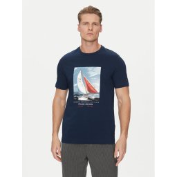 Tommy Hilfiger Тишърт Color Photo Print MW0MW38615 Тъмносин Regular Fit