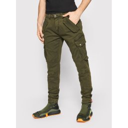 Alpha Industries Текстилни панталони Combat 126215 Зелен Slim Fit