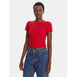 HUGO Тишърт Baby 50510749 Червен Slim Fit
