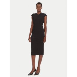 BOSS Коктейлна рокля Dulisa 50541987 Черен Slim Fit