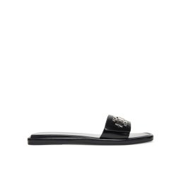 Tory Burch Чехли T Lock Slide 164676 Черен