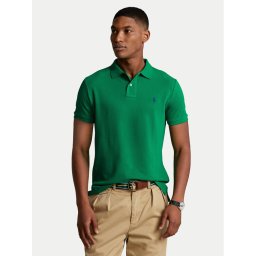 Polo Ralph Lauren Тениска с яка и копчета 710782592017 Зелен Custom Slim Fit
