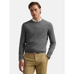 Polo Ralph Lauren Пуловер 710946143002 Сив Slim Fit