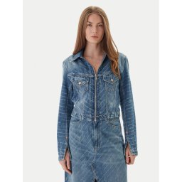 BOSS Дънково яке 50542426 Син Slim Fit