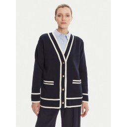 Gant Кардиган 4805340 Тъмносин Relaxed Fit