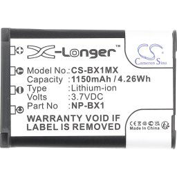 Батерия за фотоапарат SONY NP-BX1 LiIon 3.7V 1150mAh Cameron Sino