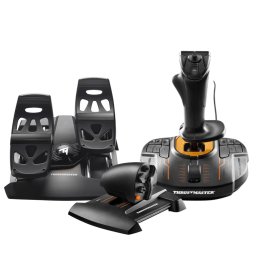 Джойстик Thrustmaster T-16000M FCS FLIGHT PACK, USB, черен, за PC