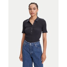 Marc O'Polo Тениска с яка и копчета 506 2156 53001 Тъмносин Slim Fit