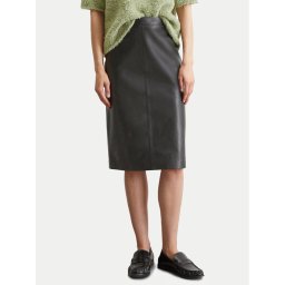 Marc O'Polo Кожена пола 506 7035 77011 Черен Regular Fit