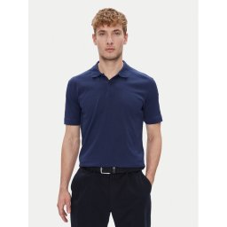 Marc O'Polo Тениска с яка и копчета 526 2144 53004 Тъмносин Regular Fit