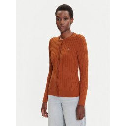 Gant Кардиган 4800103 Кафяв Slim Fit