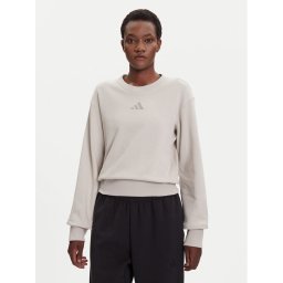 adidas Суитшърт ALL SZN French Terry JV9816 Бежов Regular Fit