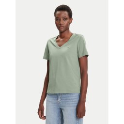 Gant Тишърт Shield 4200750 Зелен Regular Fit
