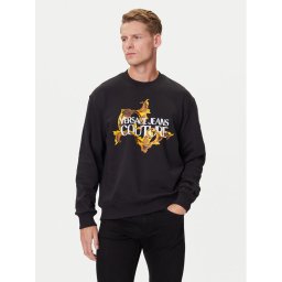 Versace Jeans Couture Суитшърт 79GAIE10 CF00E Черен Regular Fit