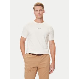 Gant Тишърт Small Graphic 2003343 Екрю Regular Fit