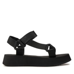 Сандали Calvin Klein Jeans Sandal Velcro Webbing In Mtl YW0YW01480 Черен