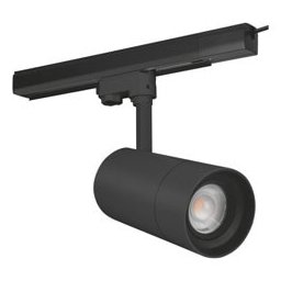 LED лампа Ledvance TR SP ZOOM DIM D85 97R BK, за релса, 25W, 1500 lm, 3000K, черна