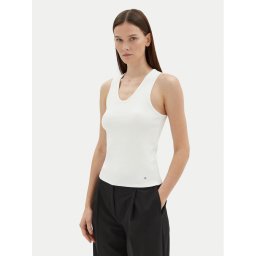 Tommy Hilfiger топ WW0WW44572 Екрю Slim Fit