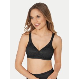 Triumph Безшевен сутиен Elegant Cotton 10100175 Черен
