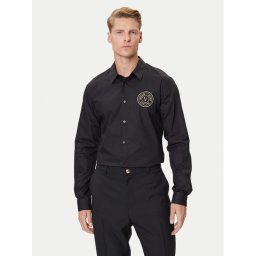 Versace Jeans Couture Риза 79GALKS2 CN00K Черен Slim Fit