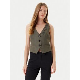Marella Жилетка за костюм Cantico 2523156031 Каки Slim Fit