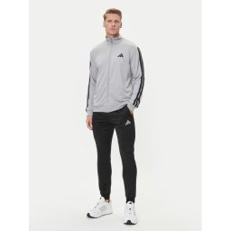 adidas Анцуг Basic 3-Stripes JI8876 Сив Regular Fit