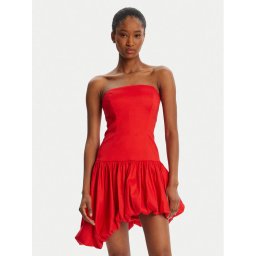 Bardot Коктейлна рокля Alyna Straples Mini 59981DB Червен Slim Fit